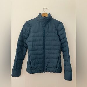 Figs Women's Caribbean Blue (TEAL) Puffer Jacket